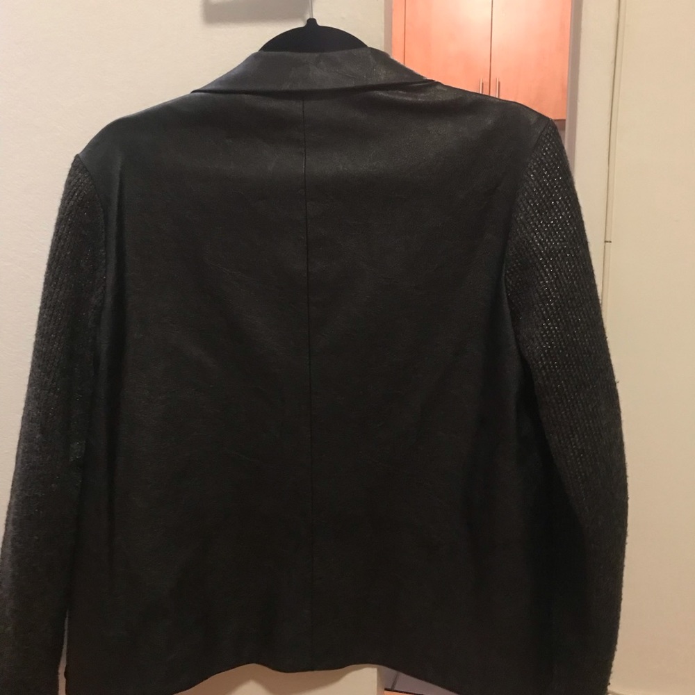 Black leather jacket